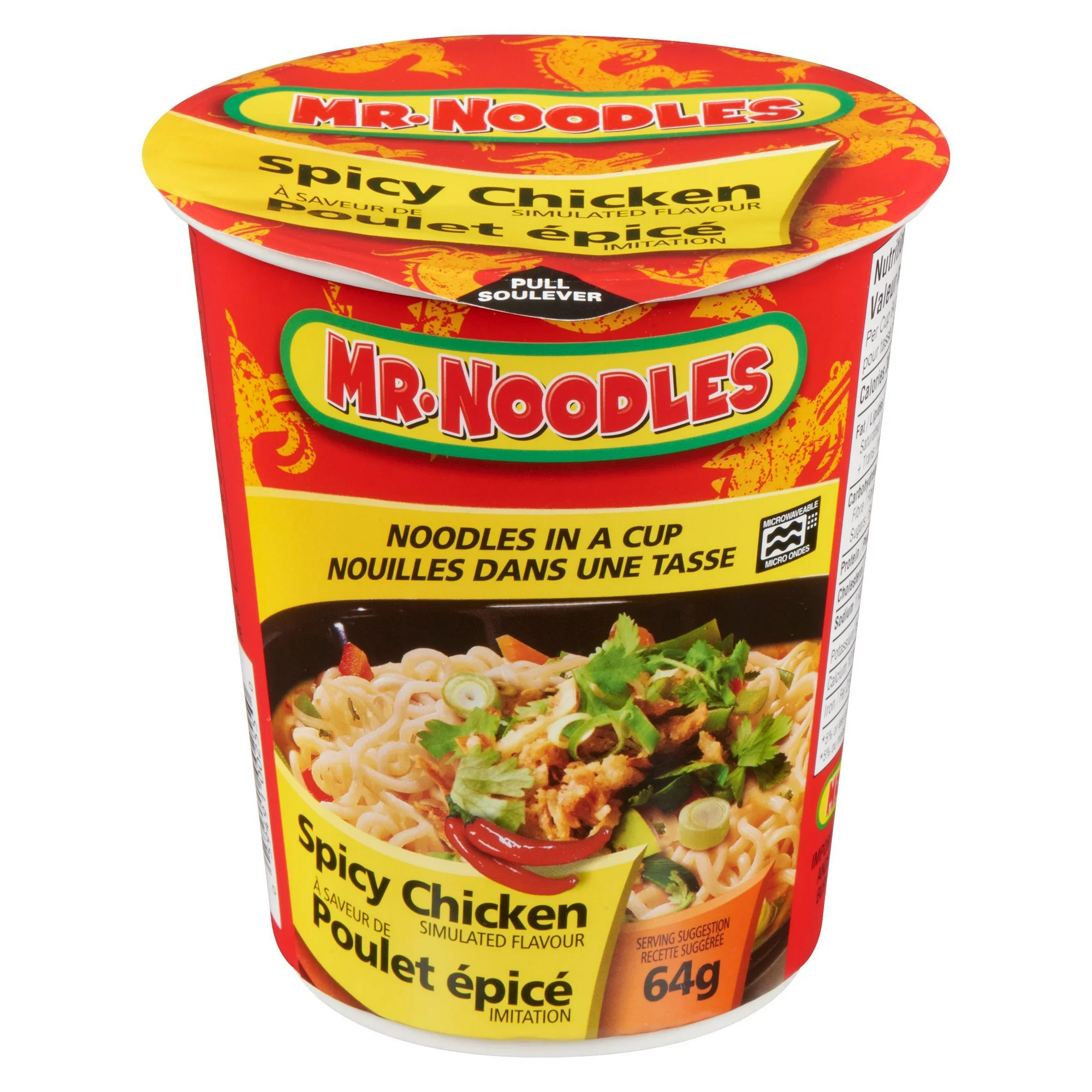 Tasse de poulet épicé Mr noodle