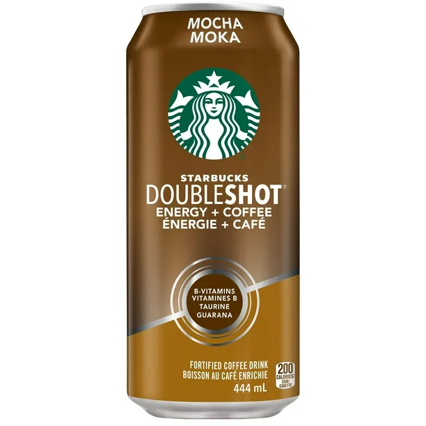 Boisson au café moka Starbucks Doubleshot, canette de 444 ml