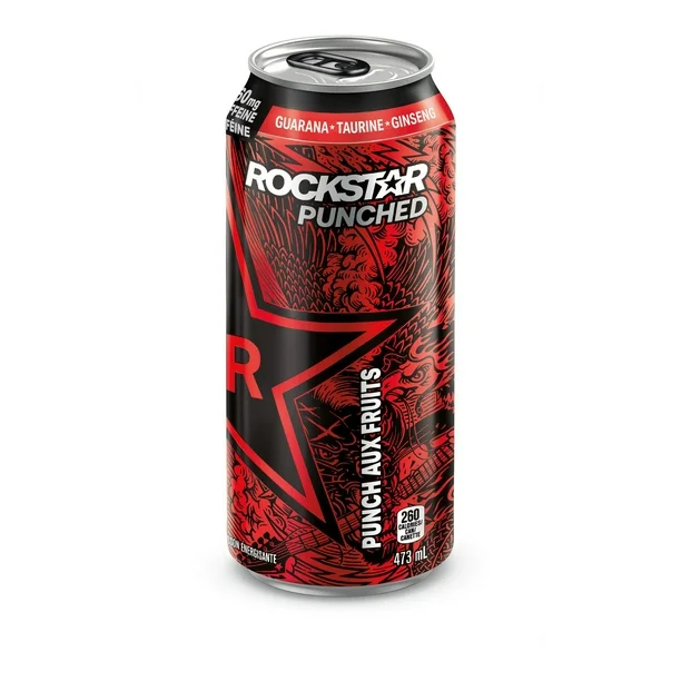 Boisson énergisante Rockstar Punched Fruit Punch, canette de 473 ml - Image 3