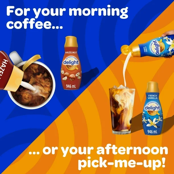 International Delight French Vanilla Coffee Creamer, 946 mL, 946ml Coffee Whitener - Image 2