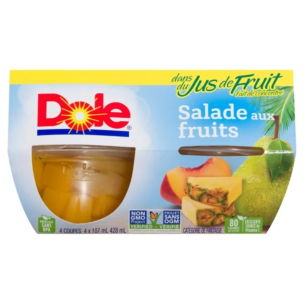 Salade de fruits Dole dans des jus de fruits, 4 tasses, 428 ml - Image 2