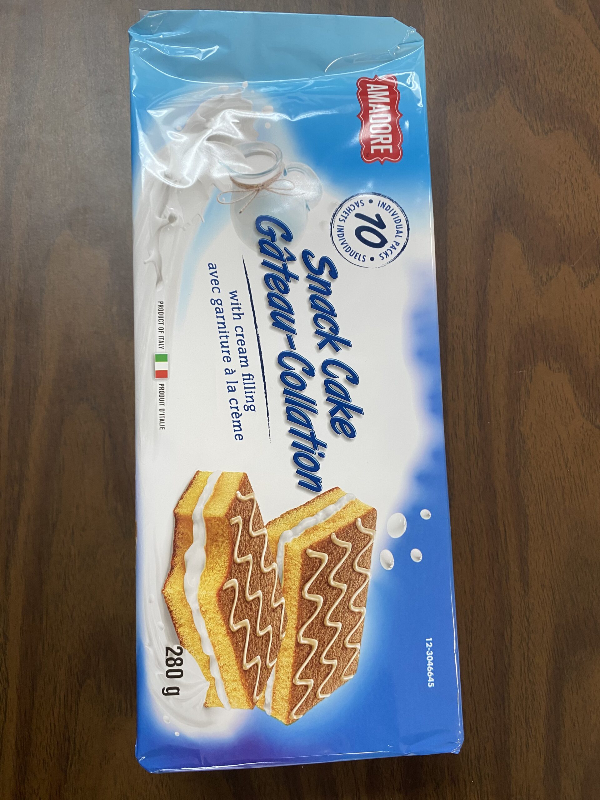 Snack cake/Gateau -collation avec garniture à la crème 280g - Image 3