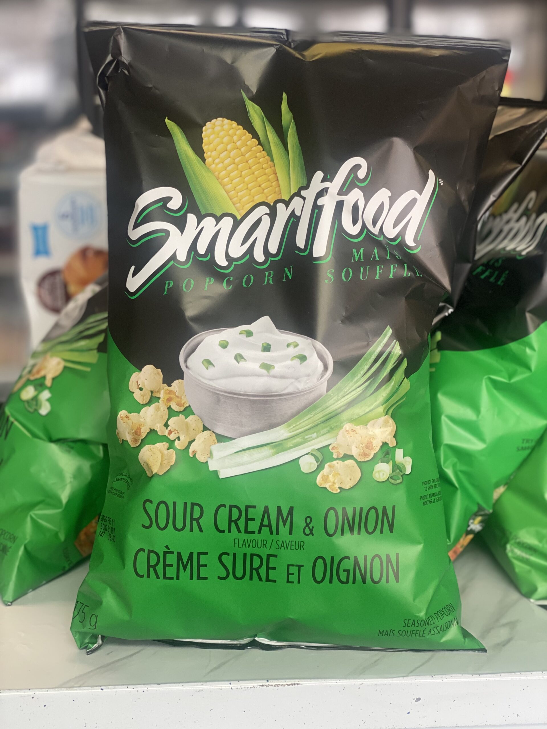 Pop corn soufflés à la crème sure et oignon, Smartfood 175g