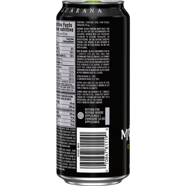 MONSTER ENERGY Vert, 473 ml, canette, 473 ml - Image 5