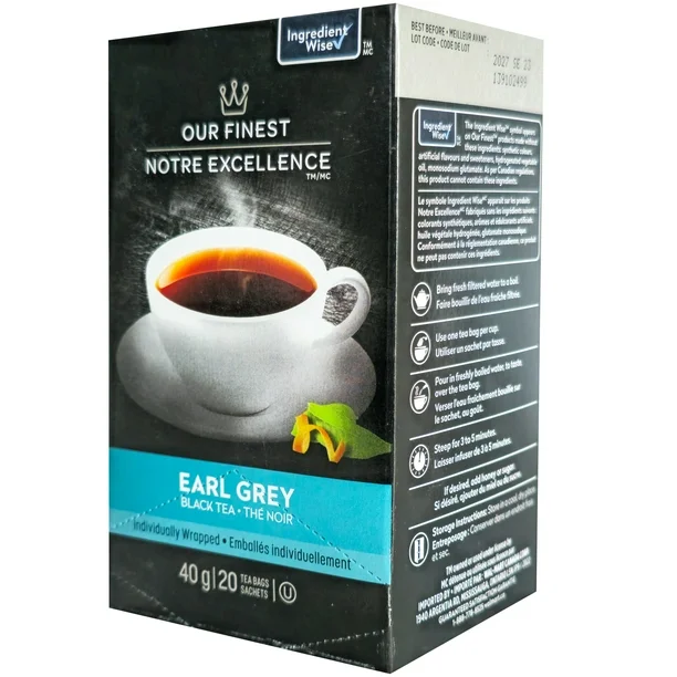 Notre meilleur thé noir Earl Grey, 40 g, 20 sachets de thé - Image 3