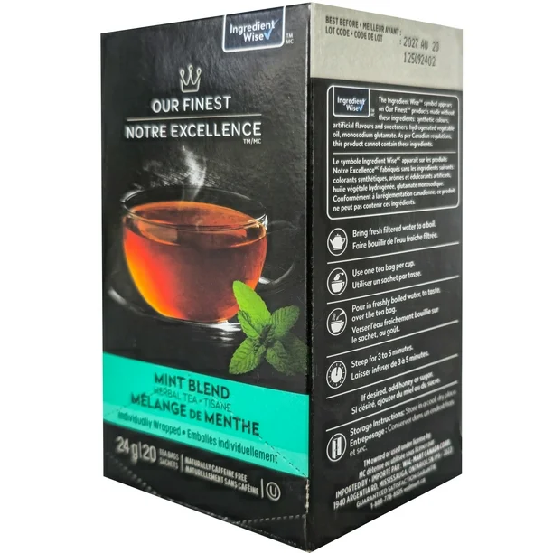 Notre meilleure tisane à la menthe, 24 g, 20 sachets - Image 3