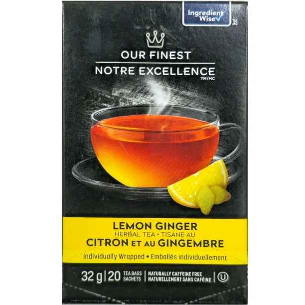 Notre meilleure tisane au citron et au gingembre, 32 g x 20 sachets