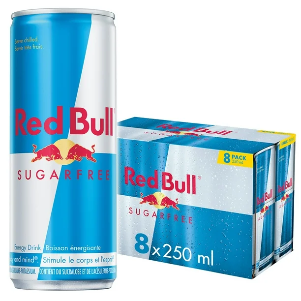 Red Bull Energy Drink, Sugar Free, 250 ml