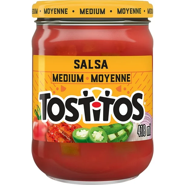 Trempete à la salsa moyenne ,Tostitos 418ml