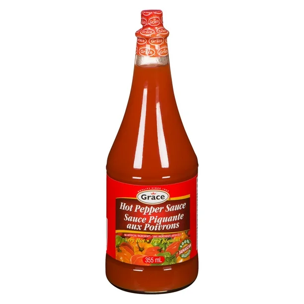 Sauce piquante au poivre jamaicain , Grace 355ml