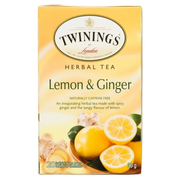 Tisane citron-gingembre Twinings, lot de 20 sachets de thé - Image 4