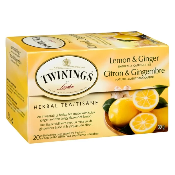 Tisane citron-gingembre Twinings, lot de 20 sachets de thé - Image 2