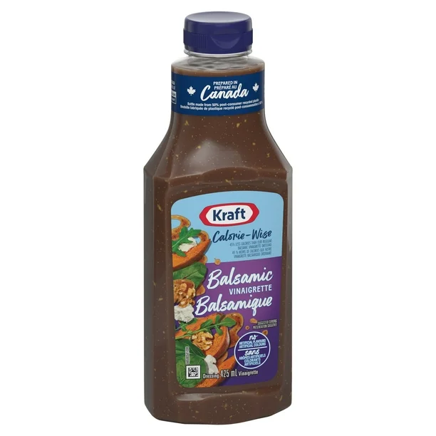 Vinaigrette balsamique Kraft Calorie-Wise, bouteille de 425 ml, KR C-WISE BALSAMIC VIN DRESSING 425ml - Image 7
