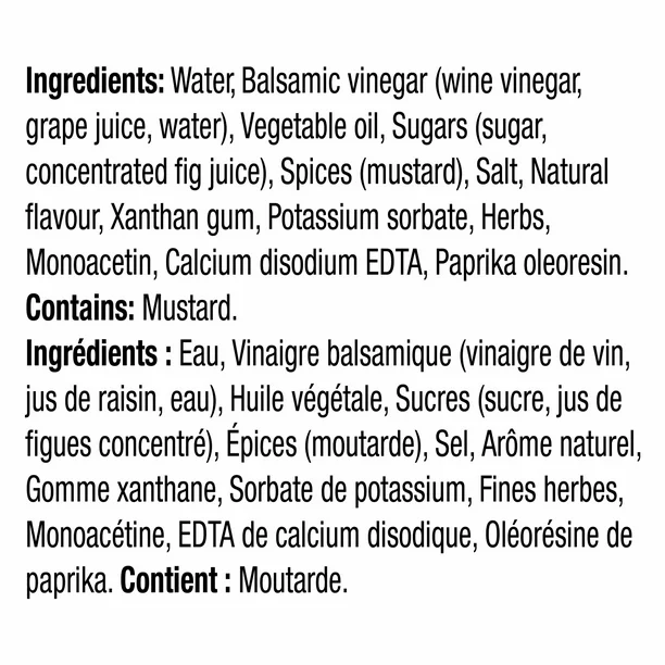 Vinaigrette balsamique Kraft Calorie-Wise, bouteille de 425 ml, KR C-WISE BALSAMIC VIN DRESSING 425ml - Image 5