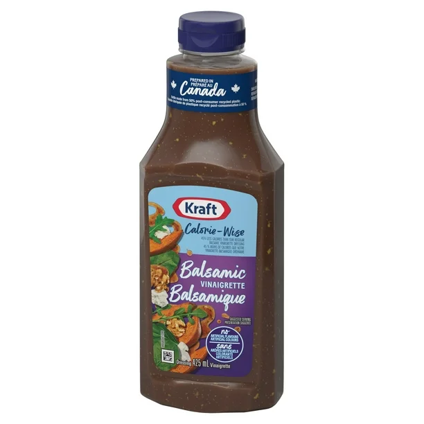 Vinaigrette balsamique Kraft Calorie-Wise, bouteille de 425 ml, KR C-WISE BALSAMIC VIN DRESSING 425ml - Image 3