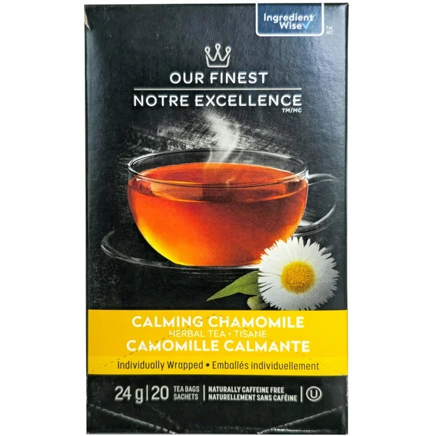 Notre meilleure tisane apaisante à la camomille, 24 g, 20 sachets de thé