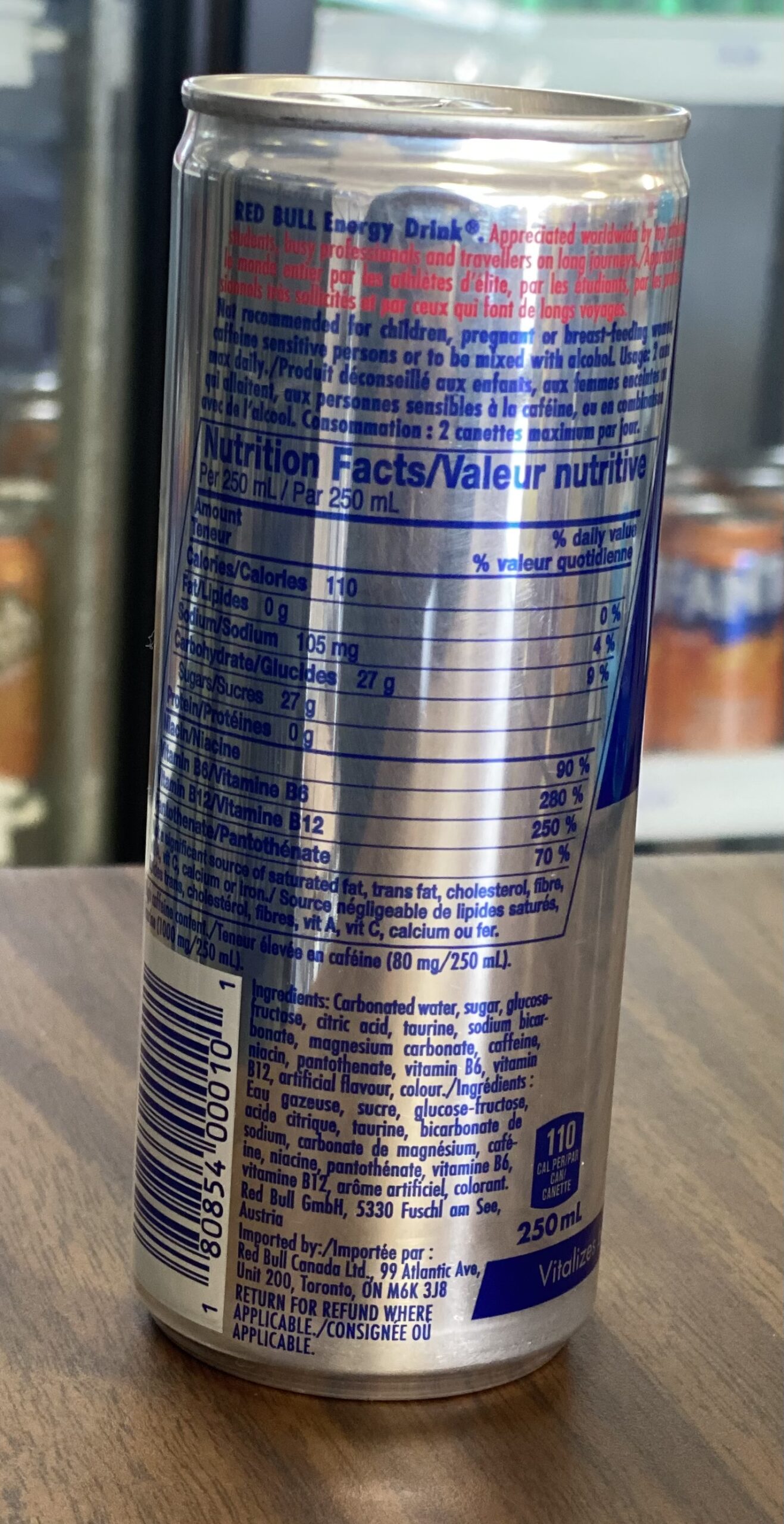 Red bull boisson énergisante et stimulante 250ml - Image 2