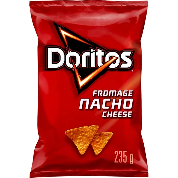 Chips tortillas au goût de fromage nacho Doritos, 235 g