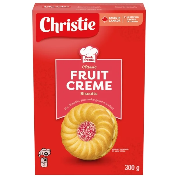 Biscuits à la crème de fruits Peek Freans, Biscuits, 300 g
