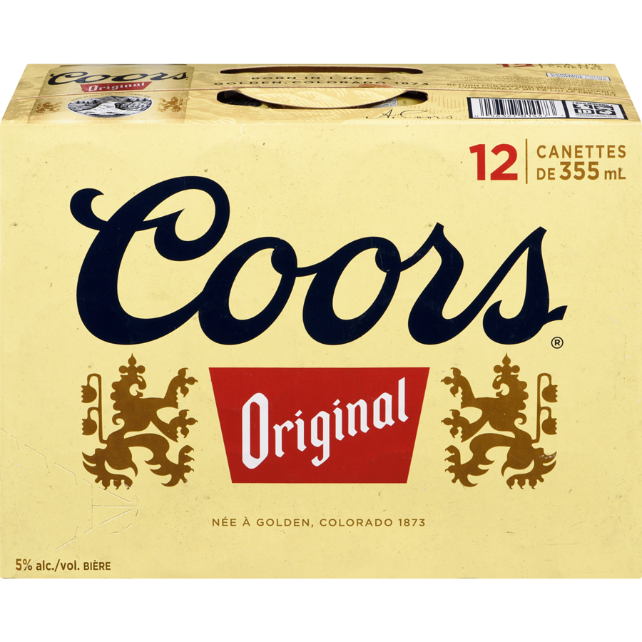Carton de 12x355ml Bières Coors Original