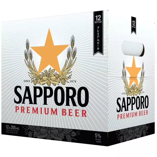 Carton De Sapporo Premium bière 12x355ml