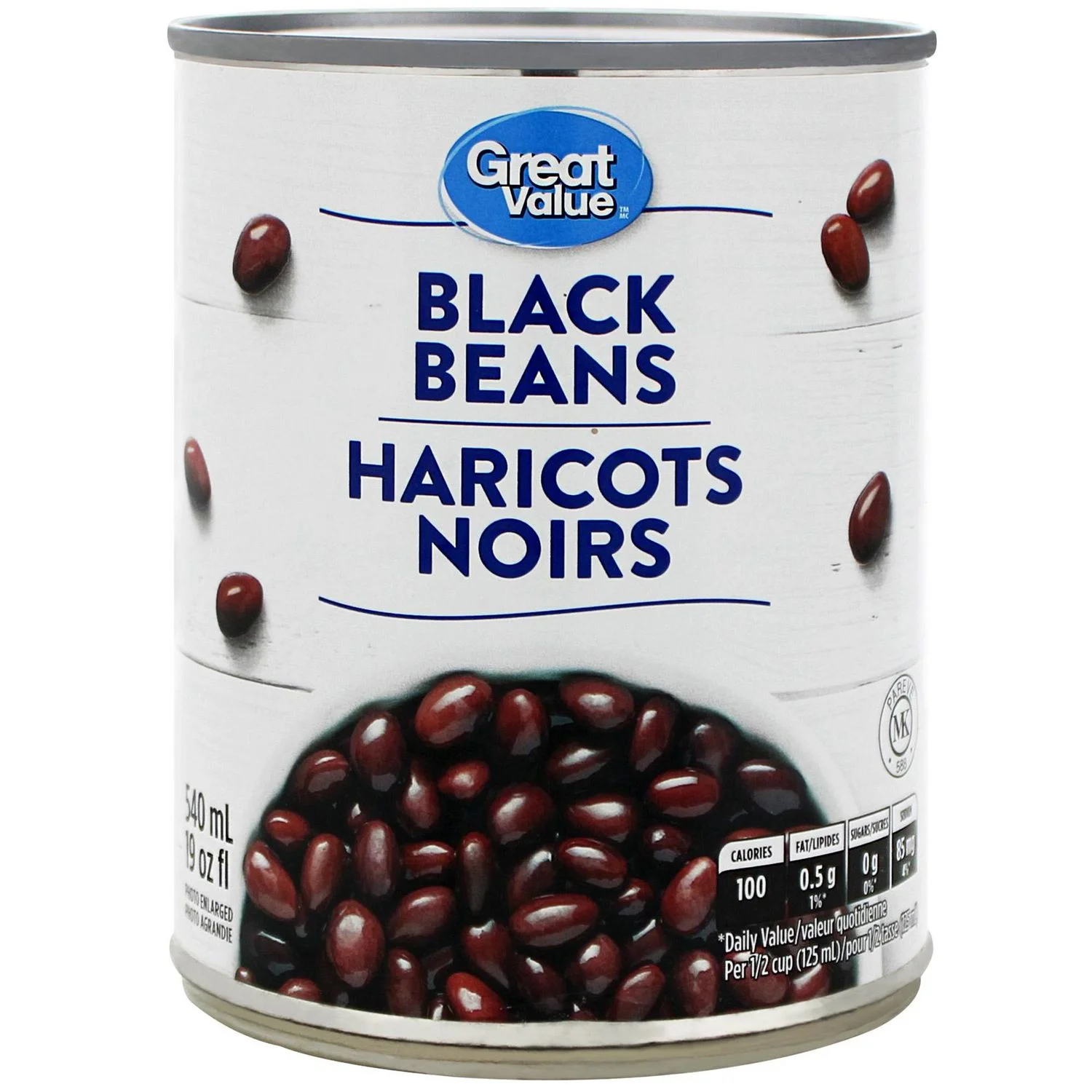 Haricots noirs Great Value