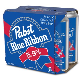 Pabst Blue Ribbon 5.9% 473 ml pack of 6